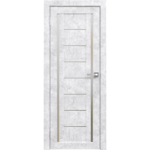 Дверь межкомнатная Амати 06 (Бетон Снежный/ Матовое стекло)
