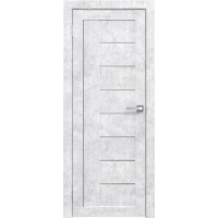 Дверь межкомнатная Амати 07 (Бетон Снежный/ Матовое стекло)