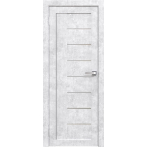 Дверь межкомнатная Амати 07 (Бетон Снежный/ Матовое стекло)