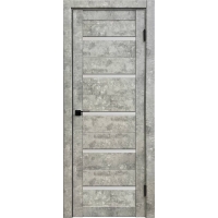 Дверь межкомнатная Амати 01М (Бетон светлый/ Матовое стекло)
