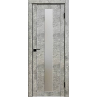 Дверь межкомнатная Амати 05 (Бетон светлый/ Матовое стекло)