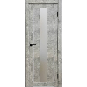 Дверь межкомнатная Амати 05 (Бетон светлый/ Матовое стекло)