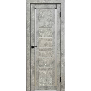 Дверь межкомнатная Амати 06 (Бетон светлый/ Матовое стекло)