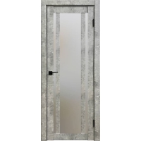 Дверь межкомнатная Амати 11 (Бетон светлый/ Матовое стекло)