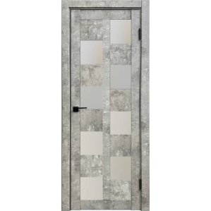 Дверь межкомнатная Амати 13 (Бетон светлый/ Матовое стекло)