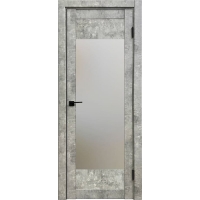 Дверь межкомнатная Амати 14 (Бетон светлый/ Матовое стекло)