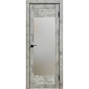 Дверь межкомнатная Амати 14 (Бетон светлый/ Матовое стекло)