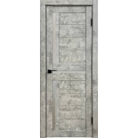 Дверь межкомнатная Амати 18 (Бетон светлый/ Матовое стекло)