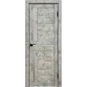 Дверь межкомнатная Амати 18 (Бетон светлый/ Матовое стекло)