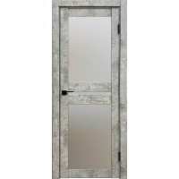 Дверь межкомнатная Амати 19 (Бетон светлый/ Матовое стекло)