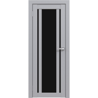 Дверь межкомнатная Амати 11 (Грей/ Черное стекло) Дверь межкомнатная Амати 11 (Грей/ Черное стекло)
