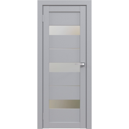 Дверь межкомнатная Амати 12 (Грей/ Матовое стекло)