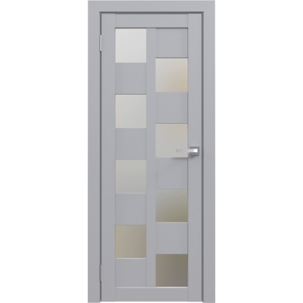 Дверь межкомнатная Амати 13 (Грей/ Матовое стекло)