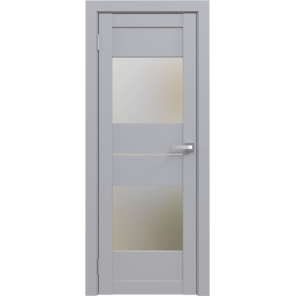 Дверь межкомнатная Амати 16 (Грей/ Матовое стекло) Дверь межкомнатная Амати 16 (Грей/ Матовое стекло)