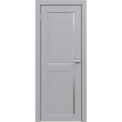 Дверь межкомнатная Амати 18 (Грей/ Матовое стекло) Дверь межкомнатная Амати 18 (Грей/ Матовое стекло)