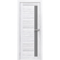 Дверь межкомнатная Амати 26 (Сканди/ Черное стекло)