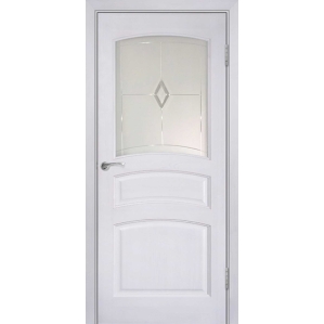 Дверь межкомнатная "М16" ПО Белый воск
