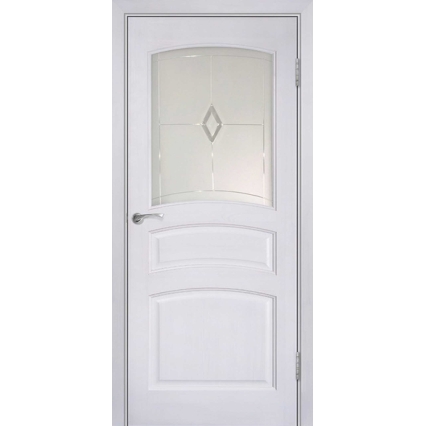 Дверь межкомнатная "М16" ПО Белый воск