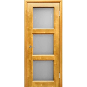 Дверь межкомнатная "М17" ПО Орех светлый (тон 10%)