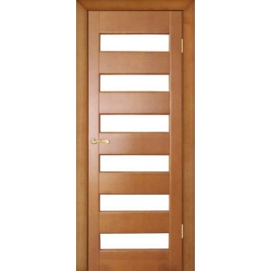 Дверь межкомнатная "М18" ПО (Орех светлый)