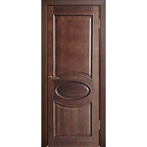Дверь межкомнатная "М26" ПГ (Орех темный)