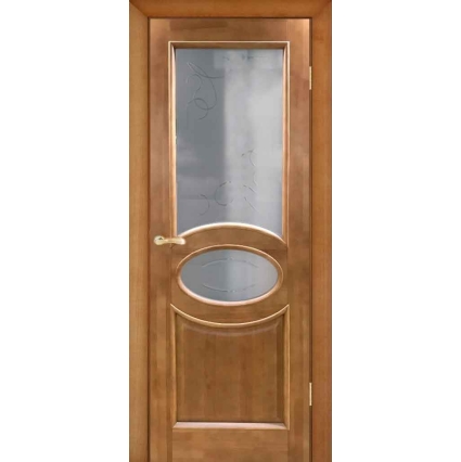 Дверь межкомнатная "М26" ПО (Орех светлый)