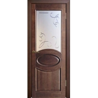 Дверь межкомнатная "М26" ПО Орех темный (тон 15%)