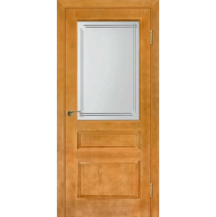 Дверь межкомнатная "М5" ПО Орех светлый (тон 10%) Дверь межкомнатная "М5" ПО Орех светлый (тон 10%)