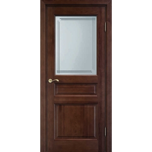 Дверь межкомнатная "М5" ПО Орех темный (тон 15%)