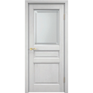 Дверь межкомнатная "М5" ПО Белый воск