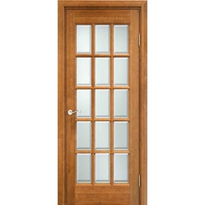 Дверь межкомнатная "М6" ПО (Орех светлый)