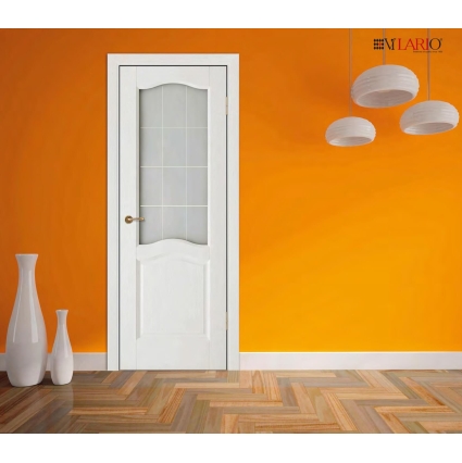 Дверь межкомнатная Франческо ПГ (Белый RIF-массив)