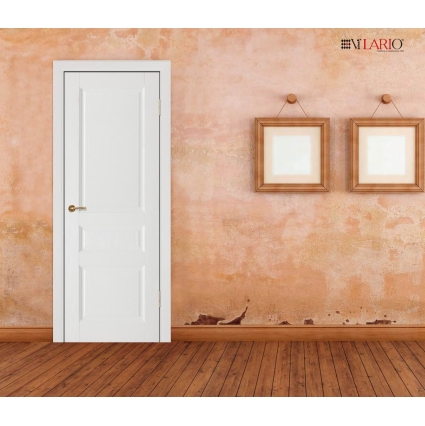 Дверь межкомнатная Леонардо ДГ (Тон 37 Белый RIF-массив)