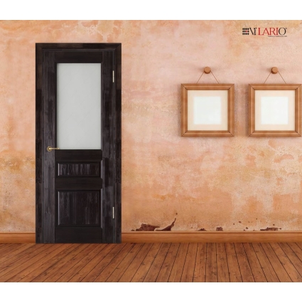 Дверь межкомнатная Леонардо ДО (Тон 58 Венге RIF-массив)