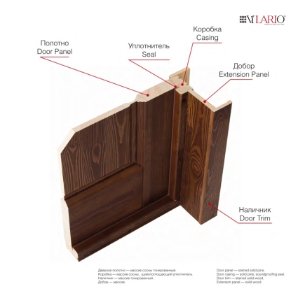 Дверь межкомнатная Леон ПО (Белый RIF-массив)