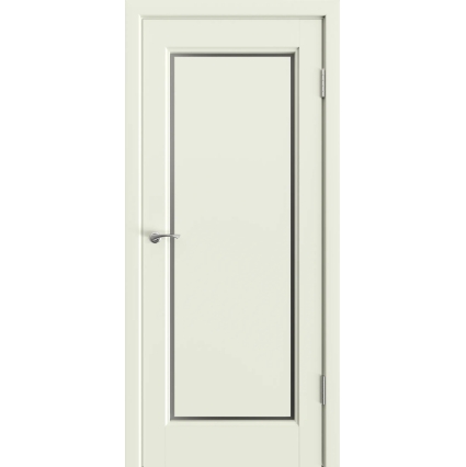 Дверь межкомнатная Аура 1 Парящая филенка, Ольха (Тон 65 Белый теплый)