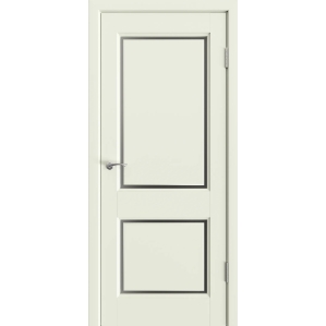 Дверь межкомнатная Аура 2 Парящая филенка, Ольха (Тон 65 Белый теплый)