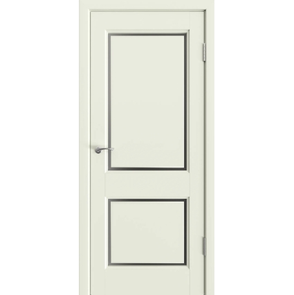 Дверь межкомнатная Аура 2 Парящая филенка, Ольха (Тон 65 Белый теплый)