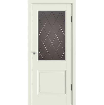Дверь межкомнатная Элегия ДО, Ольха (Тон 65 Белый теплый)