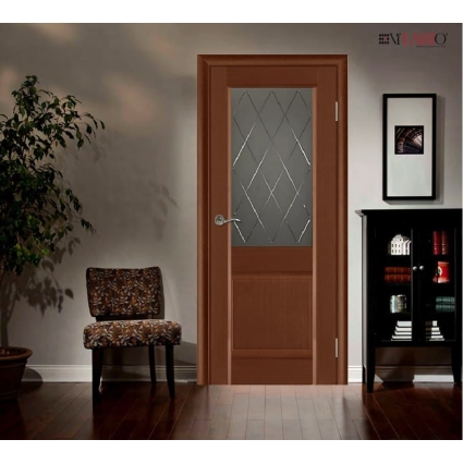 Дверь межкомнатная Элегия ДО, Ольха (Тон 54 Бренди)