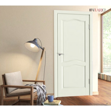 Дверь межкомнатная Лео ДГ, Ольха (Тон 65 Белый теплый)