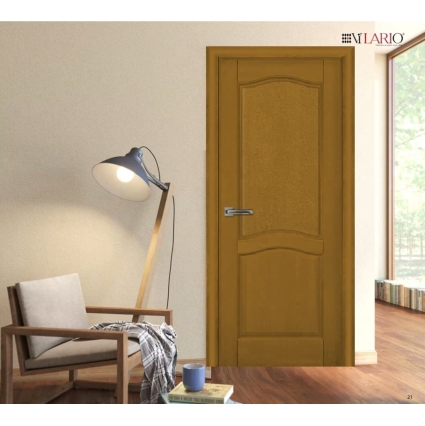 Дверь межкомнатная Лео ДГ, Ольха (Тон 74 Дикий мед)