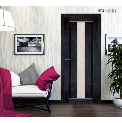 Дверь межкомнатная Версаль ДГ, Ольха (Тон 65 Белый теплый)