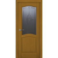 Дверь межкомнатная Лео ДО, Ольха (Тон 74 Дикий мед)