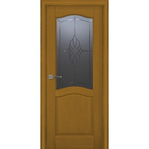 Дверь межкомнатная Лео ДО, Ольха (Тон 74 Дикий мед)