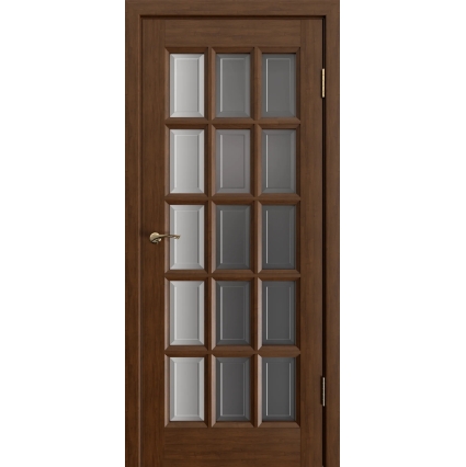 Дверь межкомнатная Шарден ДО фацет, Ольха (Тон 57 Античный орех)