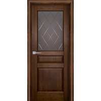 Дверь межкомнатная Валенсия ДО, Ольха (Тон 57 Античный орех)