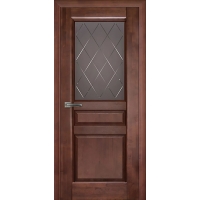 Дверь межкомнатная Валенсия ДО, Ольха (Тон 54 Бренди)