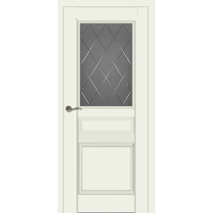 Дверь межкомнатная Валенсия ДО, Ольха (Тон 65 Белый теплый)