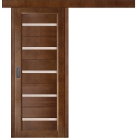 Дверь межкомнатная раздвижная Вега 5М ДЧ (Тон 31 Орех темный)